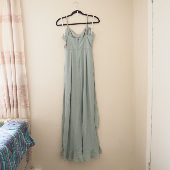 !! NWT Celebrate DB Studio f20510 Dusty Spaghetti Strap Chiffon Ruffle - Picture 8 of 10